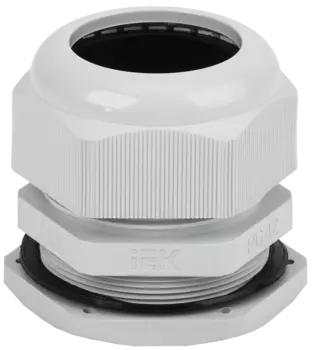 Сальник IEK PG42, диаметр кабеля 30-40мм IP54, пластик, серый ( YSA20-40-42-54-K41)