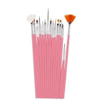 15 шт., набор кистей для дизайна ногтей, расстановка точек, детализация, набор кистей для ручек, набор инструментов white 15pcs
