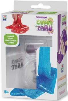 Игровой набор 1Toy Слайм тайм Сделай надувной слайм с блестками