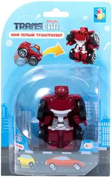Игрушка 1Toy Мой первый трансформер Пожарный автомобиль 6см