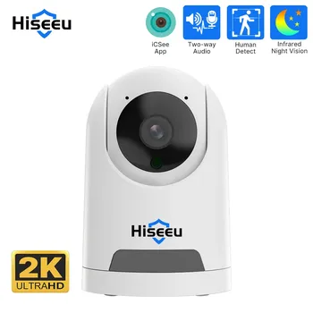 IP-камера Hiseeu, 2K, 4 МП, Wi-Fi, PTZ