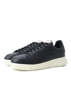 Кожаные кеды Emporio Armani