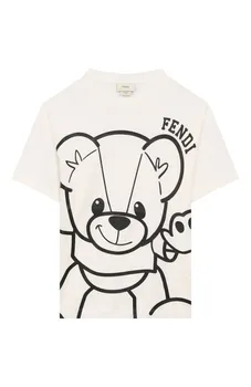 Хлопковая футболка Fendi