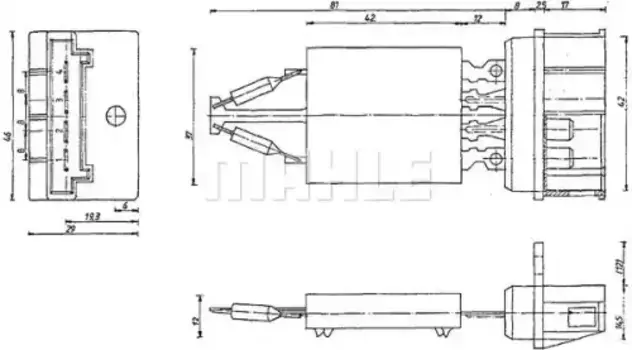 реостат ! отопителя \MB Actros ABR 101 000P MAHLE