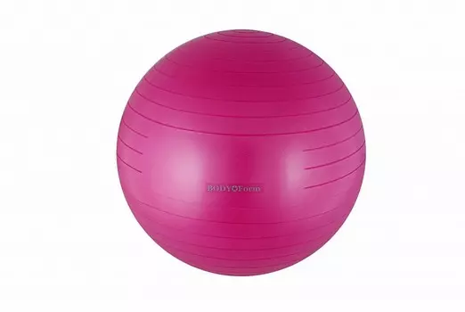 Мяч гимнастический Body Form BF-GB01AB (30 quot;) 75 см. quot;антивзрыв quot; малиновый