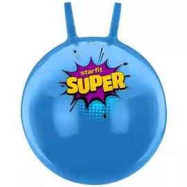 Мяч-попрыгун Starfit GB-0401, Super, 45 см, 500 гр, с рожками, голубой, антивзрыв