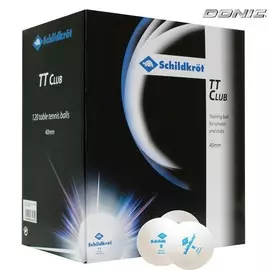 Мячи для настольного тенниса Donic 2T-CLUB, 120 шт, 608532 белый