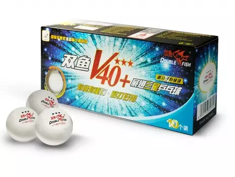 Мячи для настольного тенниса Double Fish 40+ Three star 3* Volant (ITTF) V111F
