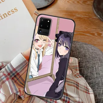 My Dress-Up Darling Anime Phone case For Samsung Galaxy Note 4 8 9 10 20 S8 S9 S10 S10E S20 Plus UITRA Ultra black fashion funda Galaxy S8