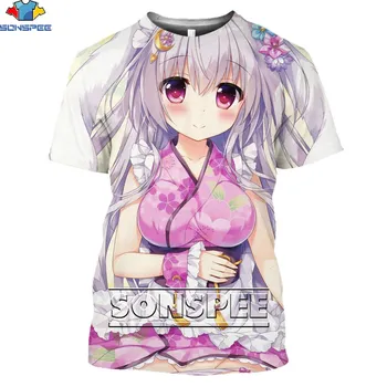 SONSPEE аниме Himouto Umaru-chan 3D принт Harajuku футболки с короткими рукавами унисекс повседневная одежда уличная мода мужские футболки S белый