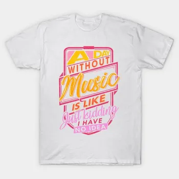 Футболка женская A Day Without Music Witty Music Gift Harajuku Print Kawaii футболка летняя женская футболка с коротким рукавом топ футболка S розовый