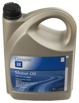 Синтетическое моторное масло GENERAL MOTORS Dexos2 Longlife 5W30 SM/CF 5л