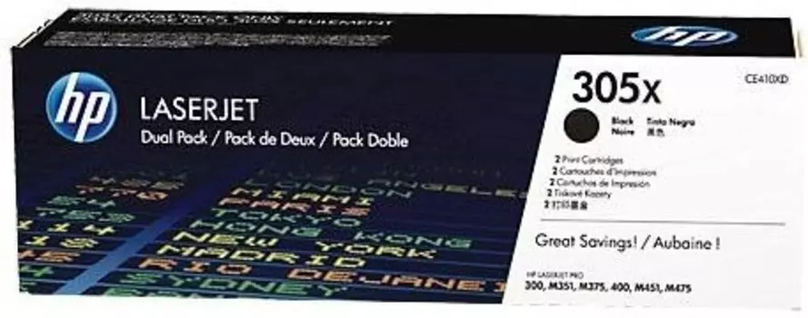Набор картриджей HP CE410XD