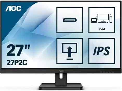 Монитор 27" AOC 27P2C (27P2C) черный