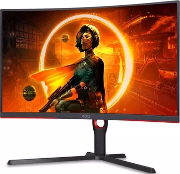 Монитор 31.5" AOC Agon CQ32G3SU/BK черно-красный