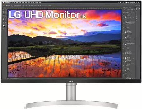 Монитор 31.5" LG UltraFine 32UN650-W бело-черный