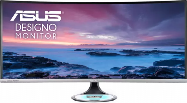 Монитор 38" ASUS MX38VC (90LM03B0-B01170) черно-серебристый