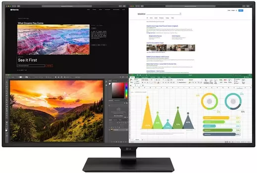 Монитор 42.5" LG UltraFine 43UN700-B черный