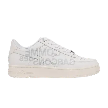 Кроссовки Comme des Garons x Bapesta 'White', белый