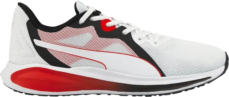 Кроссовки Puma Twitch Runner White High Risk Red, белый