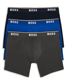 Трусики-боксеры из хлопковой смеси BOSS Power, 3 шт, мультиколор