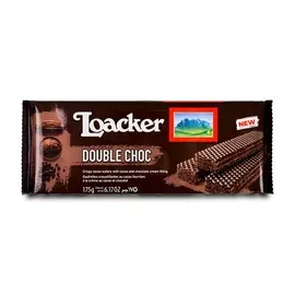 Вафли хрустящие Loacker шоколадные с начинкой "двойной шоколад" A.Loacker Konfekt GmbH 175г Австрия