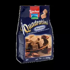 Вафли Loacker "Квадратини" с шоколадом 250 г