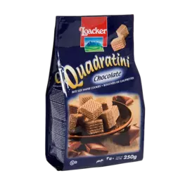 Вафли Loacker "Квадратини" с шоколадом 250 г