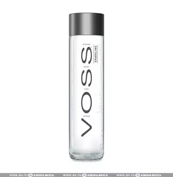 Вода питьевая газированная, стеклянная бутылка, Voss, 0.375 л, Норвегия