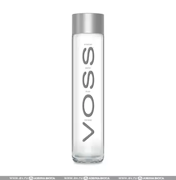 Вода питьевая негазированная, стеклянная бутылка, Voss, 0.8 л, Норвегия