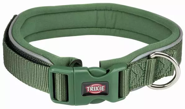 Trixie Ошейник Premium с неопреновой подкладкой, L: 48–55 см/30 мм, лесной