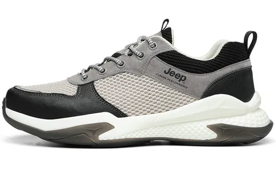 Кроссовки Jeep Casual Shoes Men Low-Top Black/Gray White