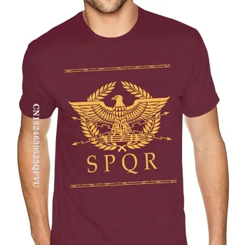 RoUnisex Empire SPQR унисекс футболка большего размера для унисекс художественный дизайн рубашки топ футболки для унисекс хлопковые футболки повседневные новинки L