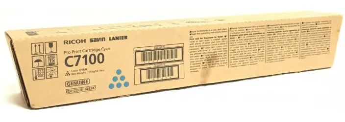 Тонер-картридж Ricoh 828333 Toner Type C7100 голубой для C7100C7110 45000 стр.