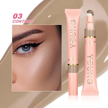 Liquid Cushion Blush Highlighting Stick Перламутровые жидкие румяна, удобные в использовании и переноске 01#