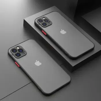 Роскошный прозрачный жесткий матовый чехол для телефона Iphone 11 12 13 14 15 Pro Max Xs X Xr 7 8 15 Plus Se 2020 противоударный мягкий чехол-бампер iPhone x