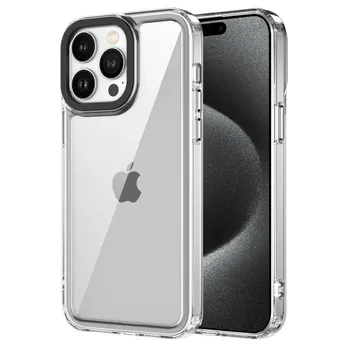 Роскошный крутой HD прозрачный жесткий акриловый прозрачный чехол для iPhone 16 15 14 13 12 11 Pro Max 7 8 Plus Otter Case Box цветная рамка противоударный чехол For iPhone 7 or 8 темно-фиолетового