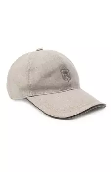 Бейсболка из шелка и шерсти Corneliani