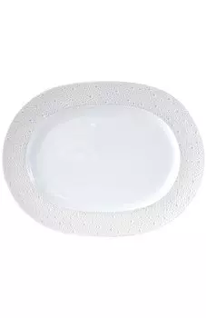 Блюдо овальное Ecume Perle Bernardaud