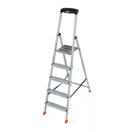 стремянка алюминевая 5 ступеней, 3,05м, krause 128959/126337