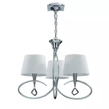 Подвесная люстра Mantra Mara Chrome - White 1640
