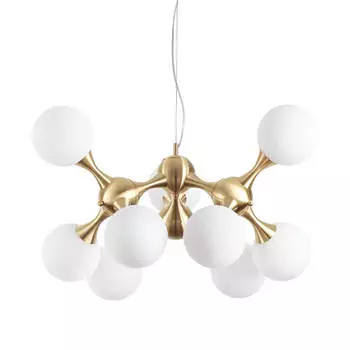 Подвесная люстра Ideal Lux Nodi SP9 Ottone Satinato 241036