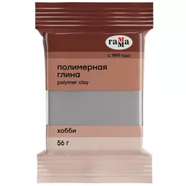 Полимерная глина Гамма "Хобби" 56 г, серебро