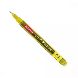 Ручка капиллярная Derwent "LINE MAKER" 0,3 мм, желтый