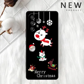 Snowman Christmas Cartoon Cover For Samsung Galaxy A52 A12 A51 A32 A21s A71 A32 5G A12 A22 A53 A31 A13 A72 A02s A41 Phone Cover Samsung A52 4G(5G)