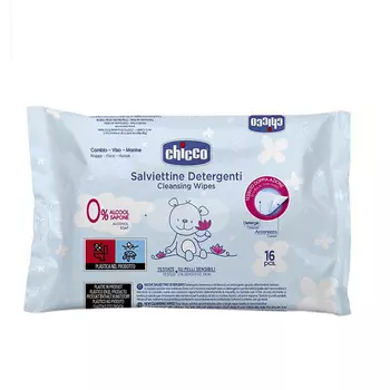 Chicco Салфетки влажные очищающие 16 шт
