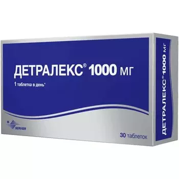 Детралекс 1000 мг таблетки 30 шт