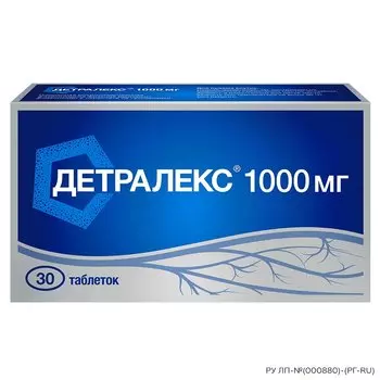 Детралекс 1000 мг таблетки 30 шт
