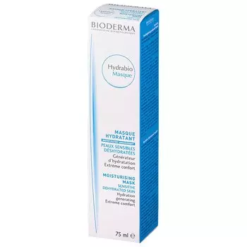 Bioderma Hydrabio Маска успокаивающая увлажняющая для кожи лица и шеи 75 мл