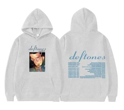 Deftones Вокруг Меха Tour Band Концерт Толстовка Унисекс Хип-Хоп Пуловеры Толстовки Унисекс Женская Мода y2k Толстовка Унисекс Streetwea Унисекс 2XL